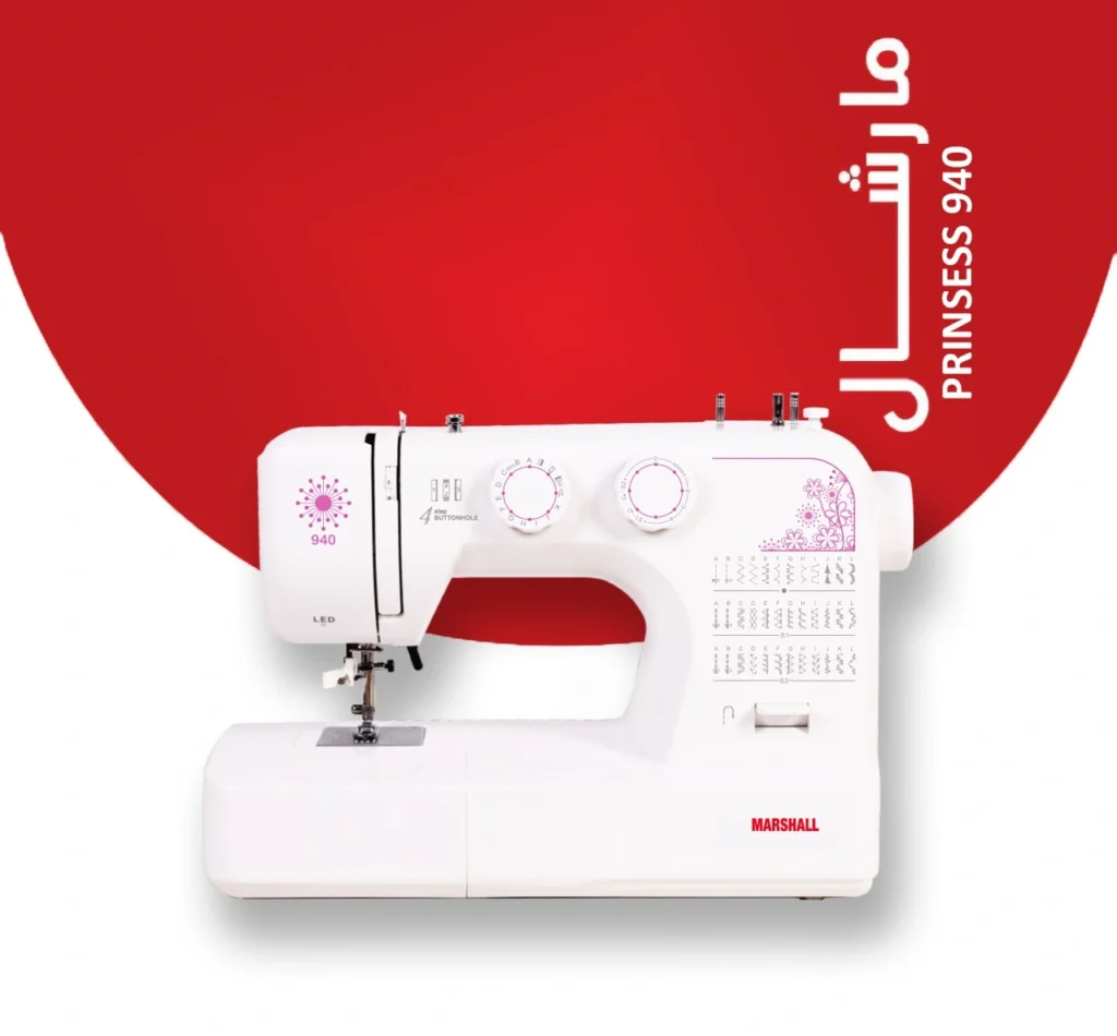 چرخ خیاطی و گلدوزی مارشال مدل پرنسس 940 با نور LED - گروه صنعتی مارشال